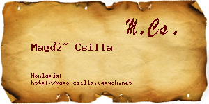 Magó Csilla névjegykártya